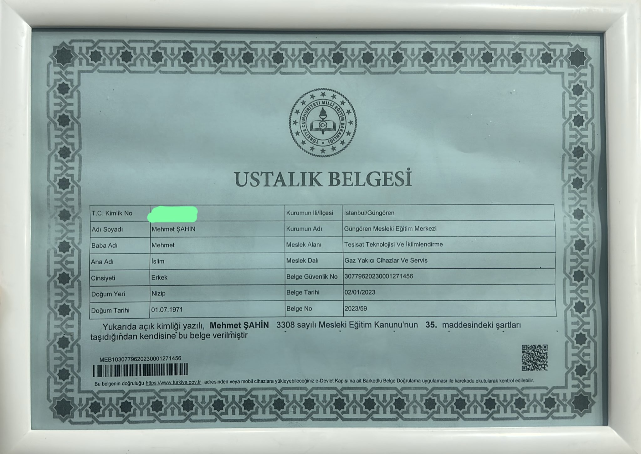 Kurumsal Yetki Sertifikamız